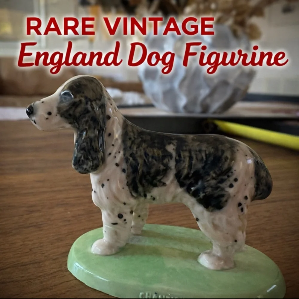 🏆 Vintage Rare Wade England Dog Figurine – Championship Series Spaniel Decor